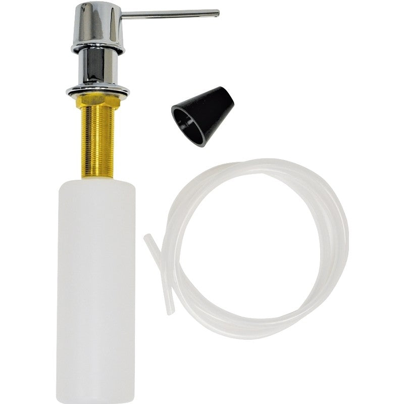 Danco 10038B Soap Dispenser with Nozzle, 12 oz, Metal/Plastic, Chrome