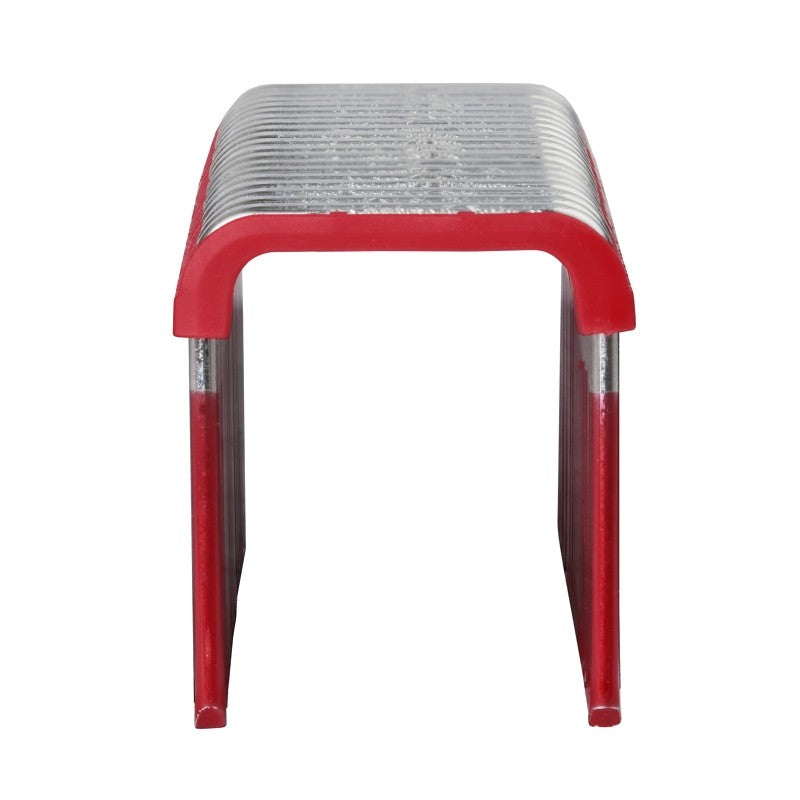 Milwaukee MNM1-600 Cable Staples, 1 in L Leg, 3/4 in W Crown, Steel, Pink/Red