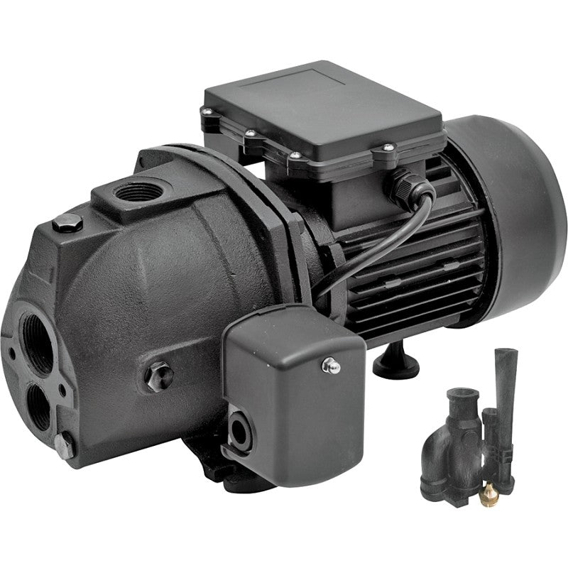 Superior Pump 94115 Jet Pump, 10/5 A, 115/230 V, 1 hp, 1-1/4 in Suction, 1 in Discharge Connection, 25 ft Max Head, Iron