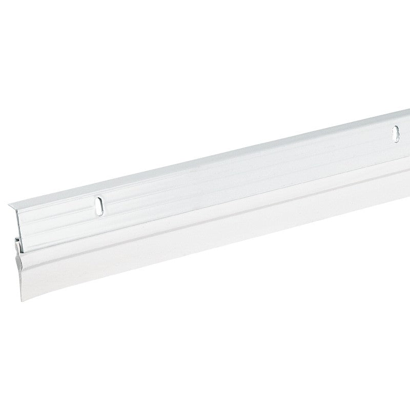 Frost King W59/36H Door Sweep, Aluminum Flange, Vinyl Insert, 36 in L, 1-5/8 in W