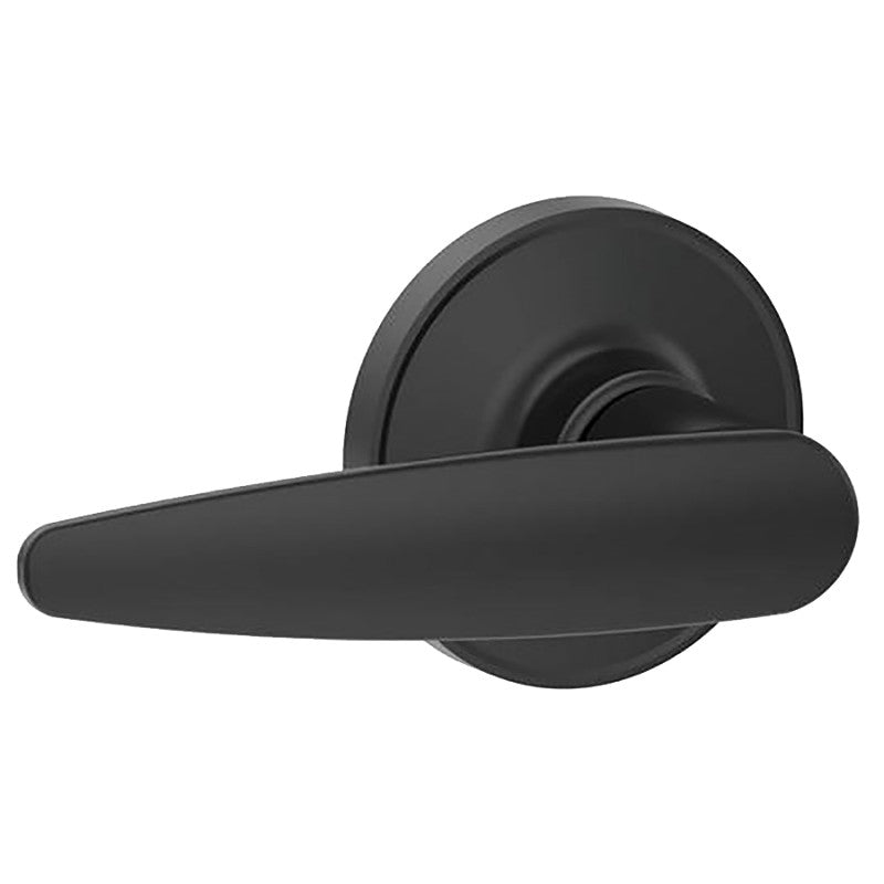 Schlage J Series J10 DOV 622 Passage Lever, Mechanical Lock, Matte Black, Metal, Residential, 3 Grade