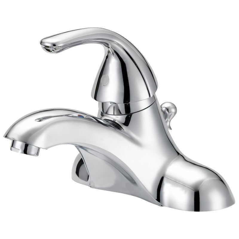 Boston Harbor F4510022CP-1 Lavatory Faucet, 1.2 gpm, 1-Handle, 3-Faucet Hole, Metal/Plastic, Chrome Plated