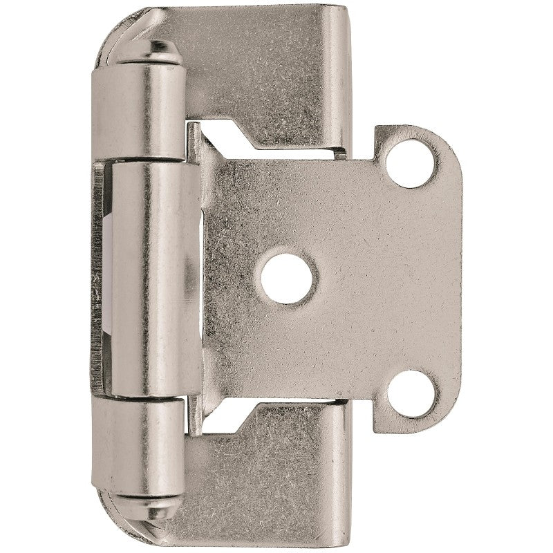 Amerock BPR7550G10 Hinge, 1/2 in Overlay, Satin Nickel
