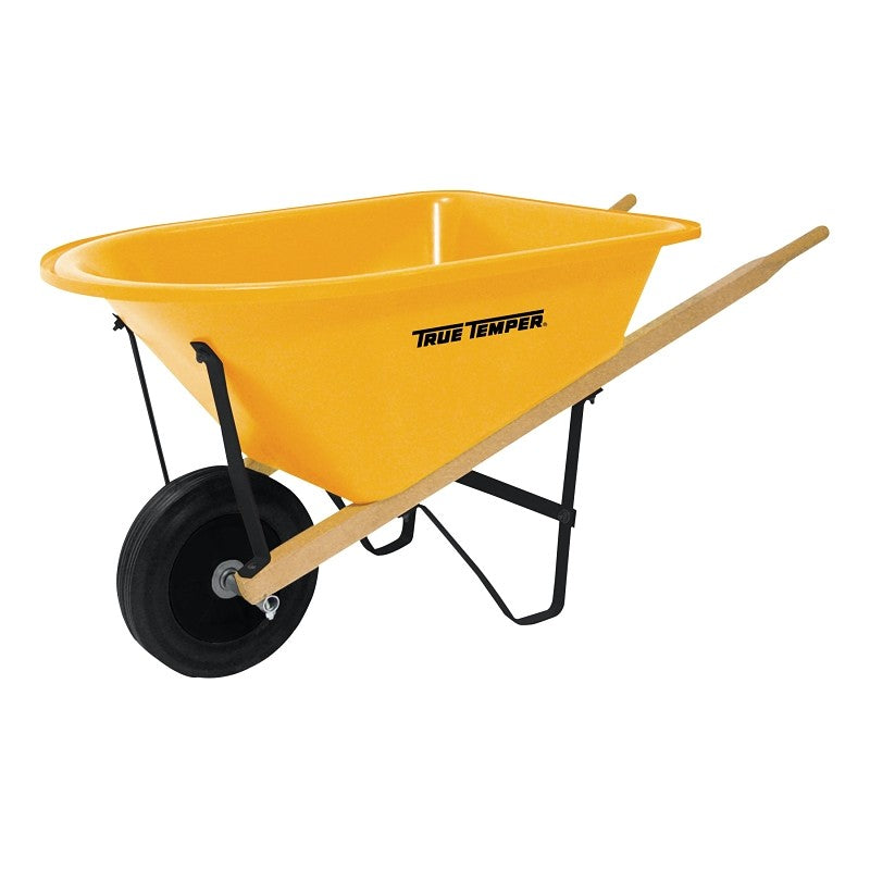 True Temper KPWBLW5 Wheelbarrow, Poly, 16 in Wheel