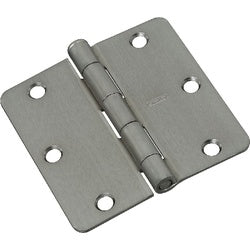 Door Hinge 3 Inch 1/4 Radius Satin Chrome (POS)