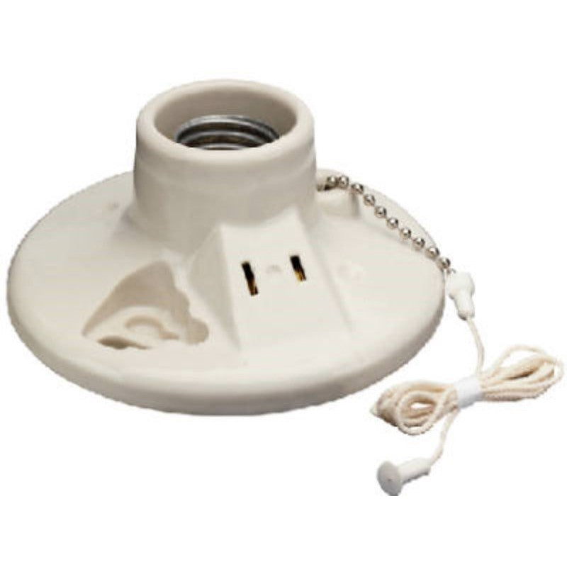 Legrand 9716 Lamp Holder, 125 V, 250 W, Porcelain Housing Material