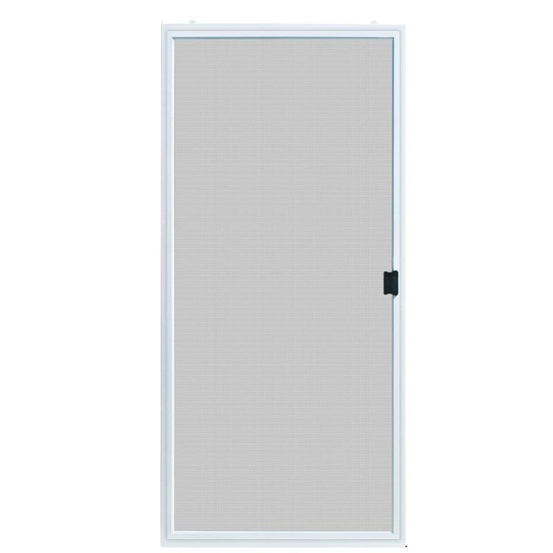 Screen Tight PSD30W Series Patio Screen Door, 30 to 36 in W Opening, 77-3/8 to 80 in H Opening, Aluminum Frame, White