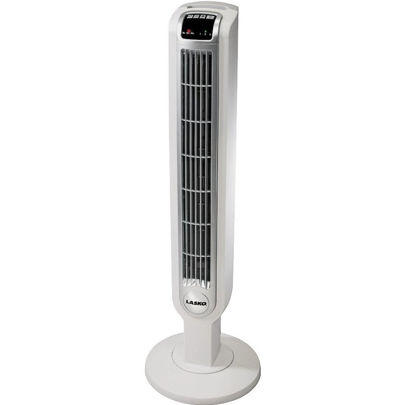 Lasko 2510 Tower Fan, 120 V, Plastic Housing Material, White