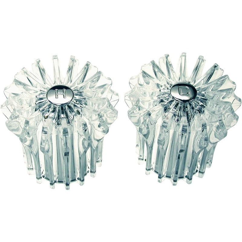 Danco 88261 Faucet Handle, Acrylic, For: Price Pfister Marquis Two Handle Tub/Shower Faucets