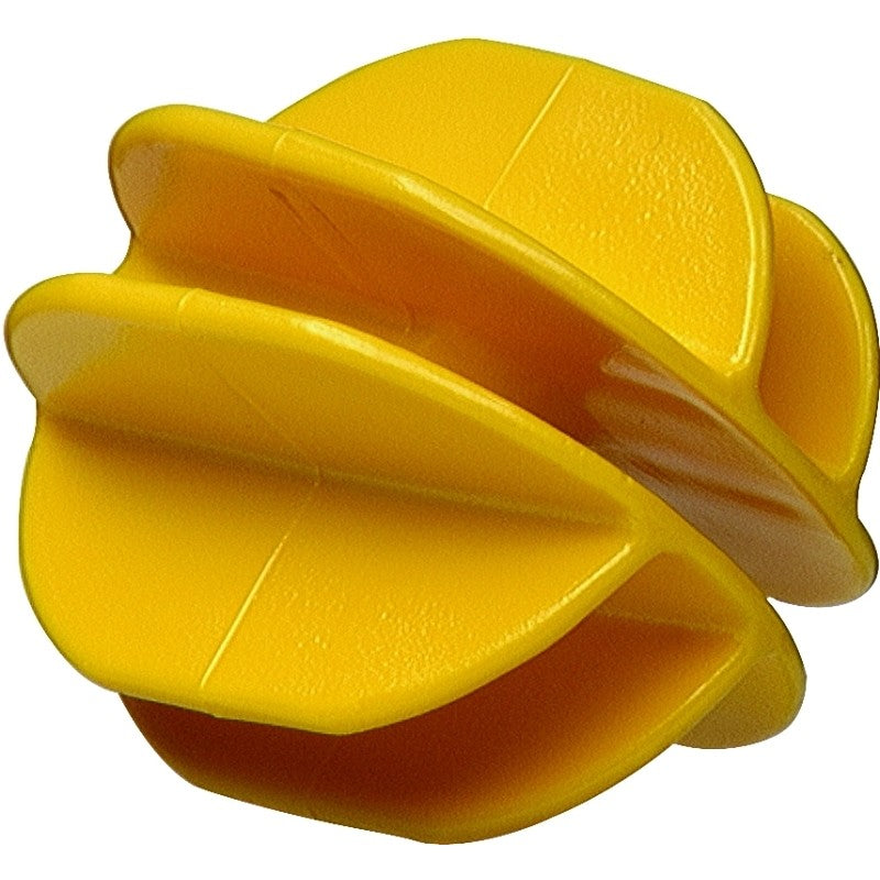 Zareba ICY-Z Corner Post Insulator, 9 to 22 ga Fence Wire, Aluminum/Steel, Plastic, Yellow