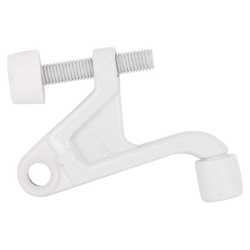 ProSource H20-B038-PS Heavy-Duty Hinge Pin Door Stop, 2-3/4 in Projection, Die-Cast Zinc & Plastic, White