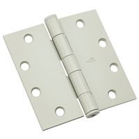 Commercial Door Hinge 4-1/2 Inch Square Corner Prime Coat White