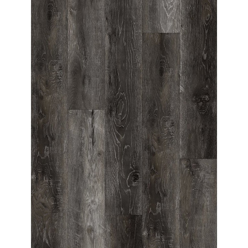 ProSelect Design ProFloor PF805 Flooring Plank, 48 in L, 7 in W, Stone Plastic Composite/Vinyl, Stormy Gray