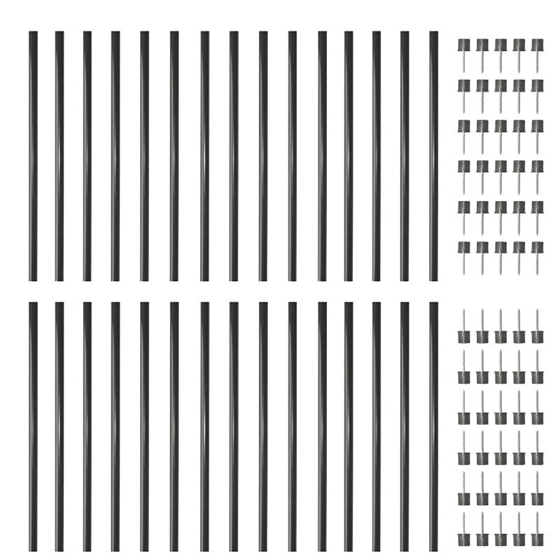 Nuvo Iron CR-32 Baluster, 3/4 in Dia, 32 in L, Round, Steel, Black, Galvanized