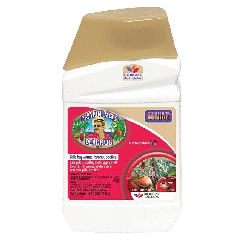 Bonide Captain Jack's 252 Dead Bug Brew, Liquid, 1 pt Bottle