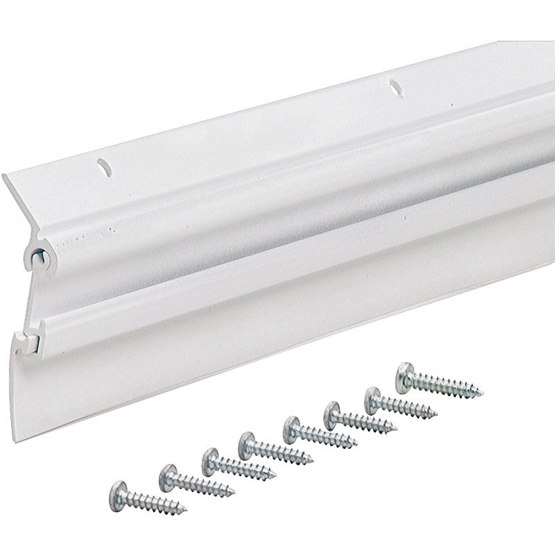 M-D Flex-O-Matic Series 07179 Door Sweep, 36 in L, Aluminum Flange