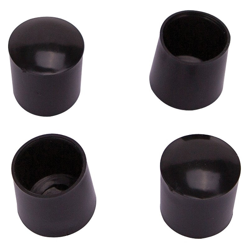 ProSource FE-50603-PS Furniture Leg Tip, Round, Plastic, Black, 3/4 in Dia, 3/4 in H