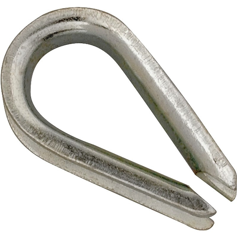 Campbell T7670669 Wire Rope Thimble, 5/8 in Dia Cable, Malleable Iron, Electro-Galvanized (Pack of 5)
