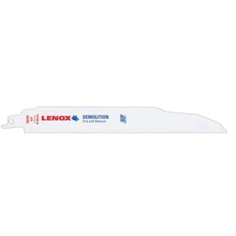 Lenox 22762OSB960R Series Reciprocating Saw Blade, Applicable Materials: Thick Metal, 1 in W, 9 in L, 10 TPI