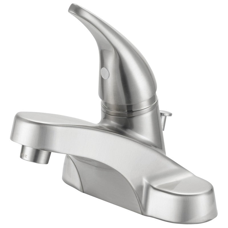 Boston Harbor TQ-F4510042NP Lavatory Faucet, 1.2 gpm, 1-Handle, 3-Faucet Hole, Metal/Plastic, Brushed Nickel