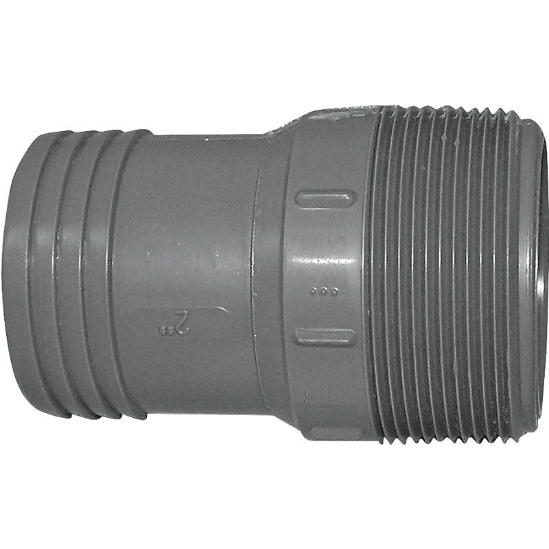 Boshart UPPA-20 Pipe Adapter, 2 in, MPT x Insert, Polyethylene