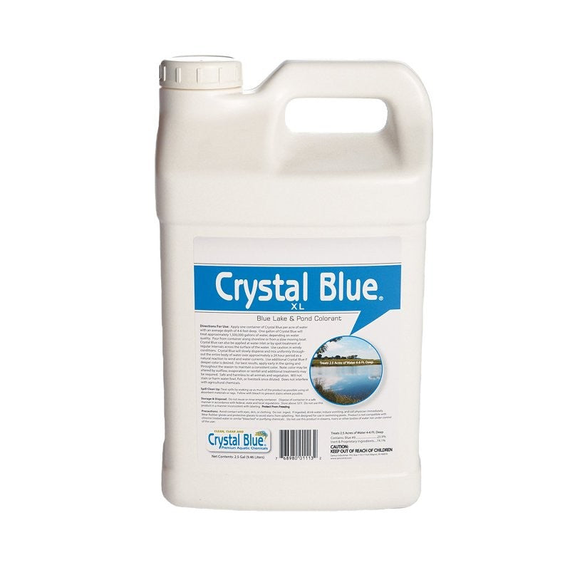 Crystal Blue 01113 Lake and Pond Dye, Liquid, Royal Blue, 2.5 gal