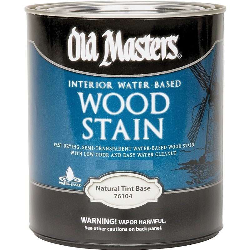 Old Masters 76104 Wood Stain, Clear, Natural, Liquid, 1 qt, Can