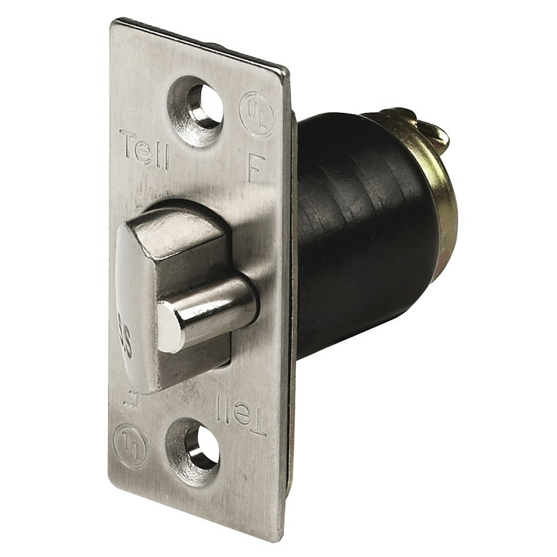 Tell Manufacturing CL100184 Latch Bolt, 5 in L, 3-3/4 in W, Stainless Steel, Satin