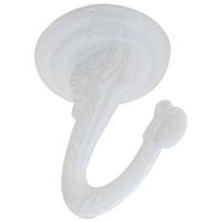 Large Ceiling Swag Hook 2-1/4 Inch White Die Cast