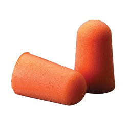 3M 1100 Ear Plugs, 29 dB NRR, Tapered, Universal Ear Plug, Polyurethane Ear Plug, Orange Ear Plug