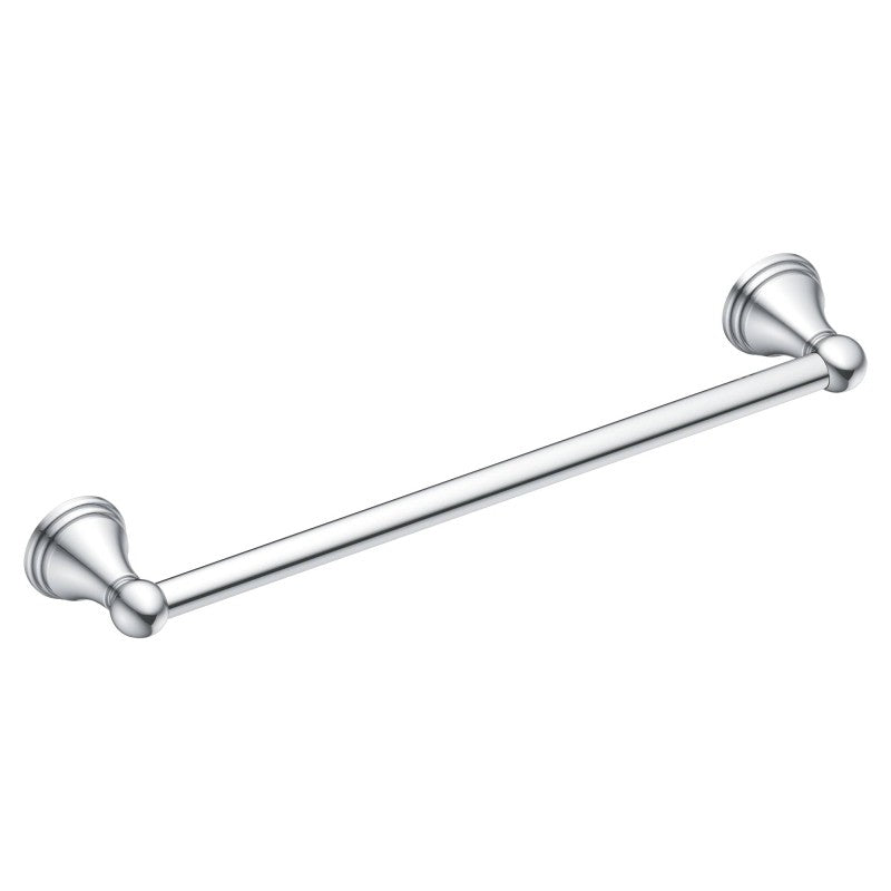 Moen DN8424CH Towel Bar, 3-1/8 in Projection, 26.13 in OAL, 3.13 in OAW, 24 in L Rod, Aluminum, Chrome, Surface