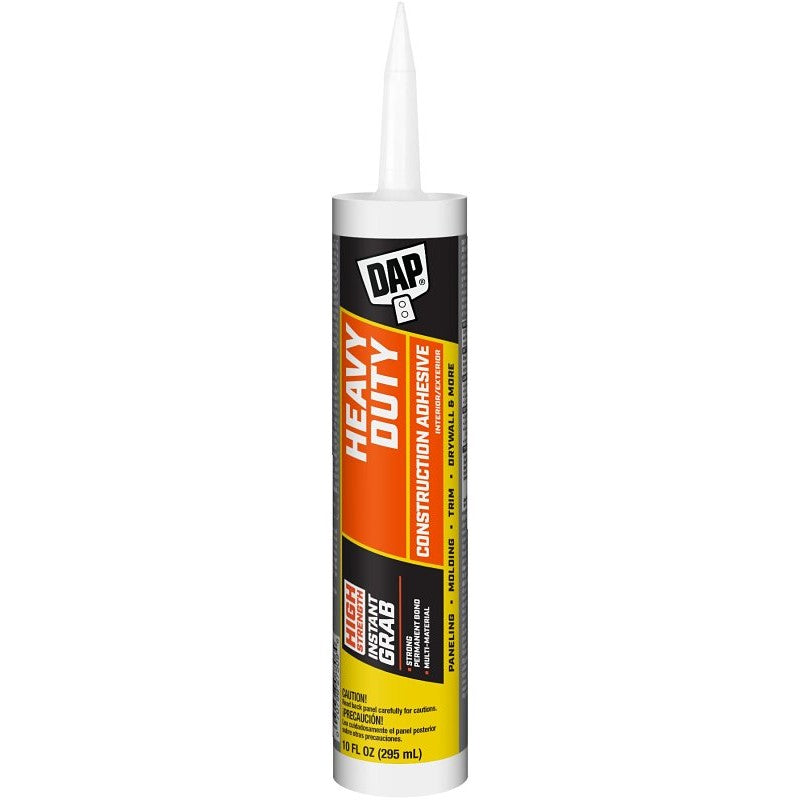 DAP DYNAGRIP 27509 Construction Adhesive, Off-White, 10 oz Cartridge