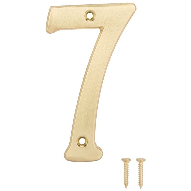 ProSource N-Z047PB3L-PS House Number, Character: 7, 4 in H Character, 2.21 in W Character