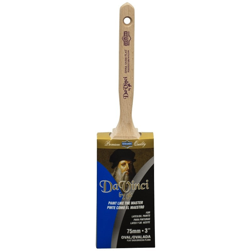 Linzer 1155230-0300 Paint Brush, Flat Sash Brush, 3 in L Bristle