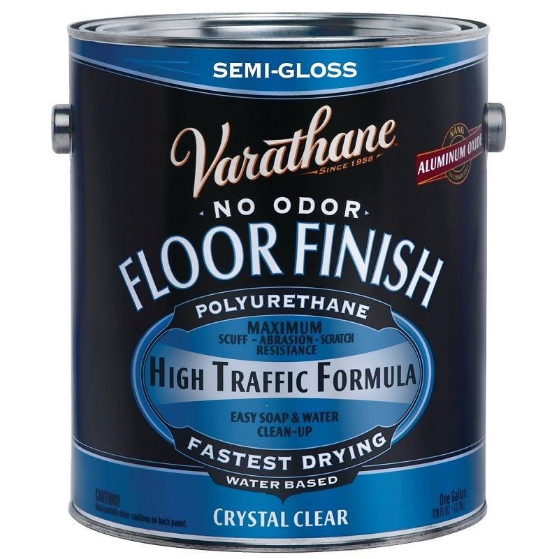 Varathane 230131 Floor Finish, Semi-Gloss, Clear, Liquid, 1 gal, Can (Pack of 2)