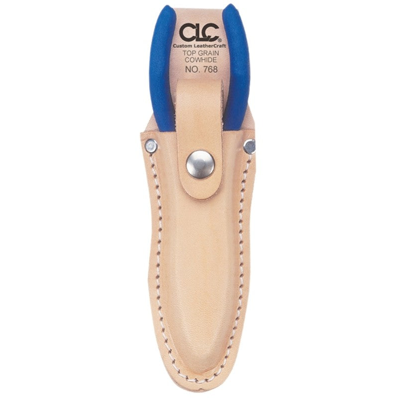 CLC Tool Works Series 768 Plier Holder, 1-Pocket, Leather, Tan, 2-3/4 in W, 6-3/4 in H, 1-1/4 in D
