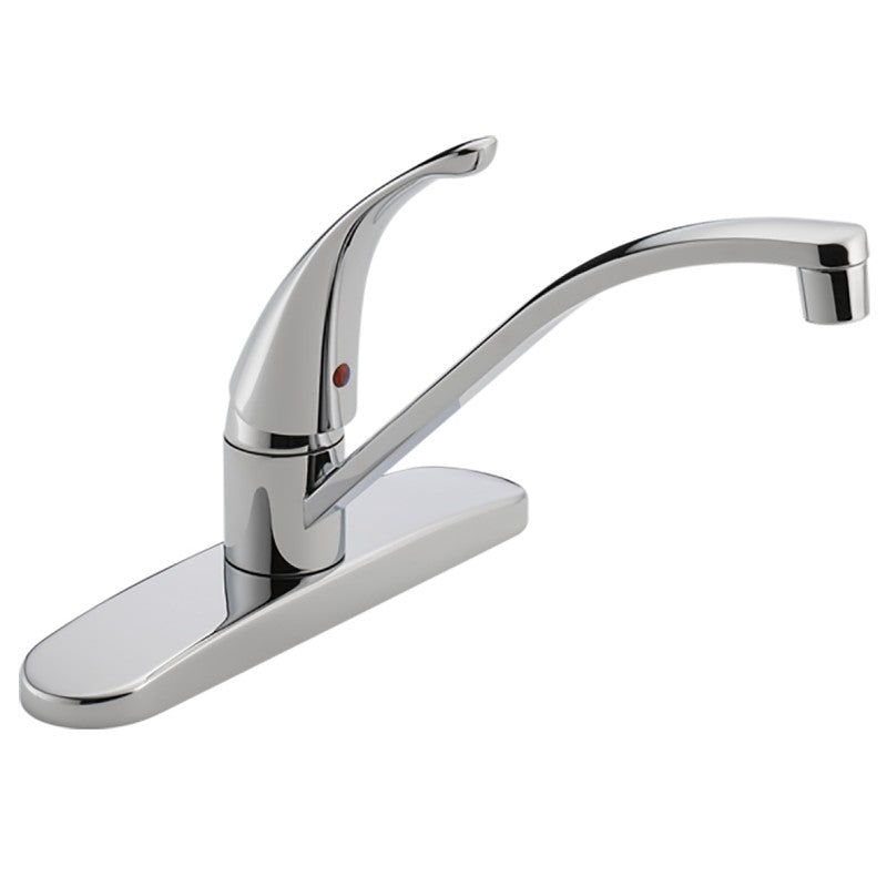 Peerless Tunbridge P188200LF Kitchen Faucet, 1.8 gpm, Chrome, Deck Mounting, Lever Handle, Swivel Spout