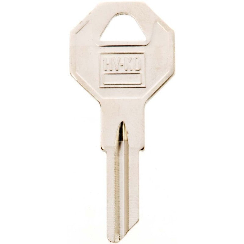 Hy-Ko 11010B2 Key Blank, Brass, Nickel, For: Briggs and Stratton Cabinet, House Locks and Padlocks, B2 Key Number (Pack of 10)
