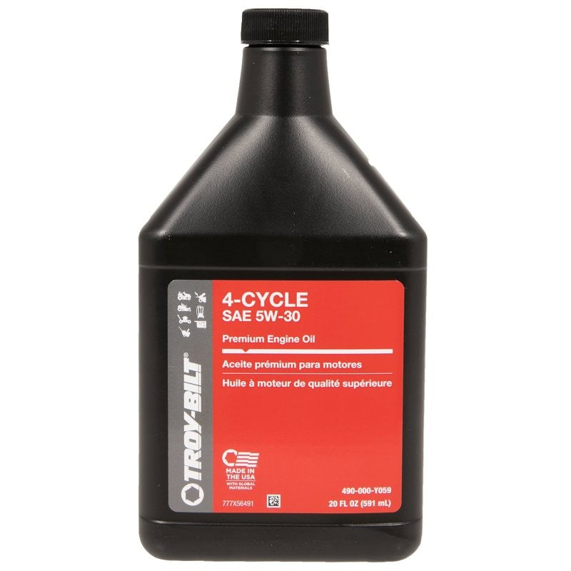 Troy-Bilt 490-000-Y059 Engine Oil, 5W-30, 20 oz
