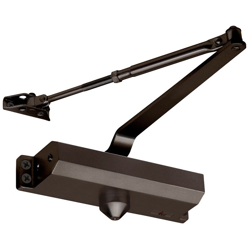 Tell Manufacturing 500 Series DC100033 Door Closer, #1 to 4 Spring, Aluminum