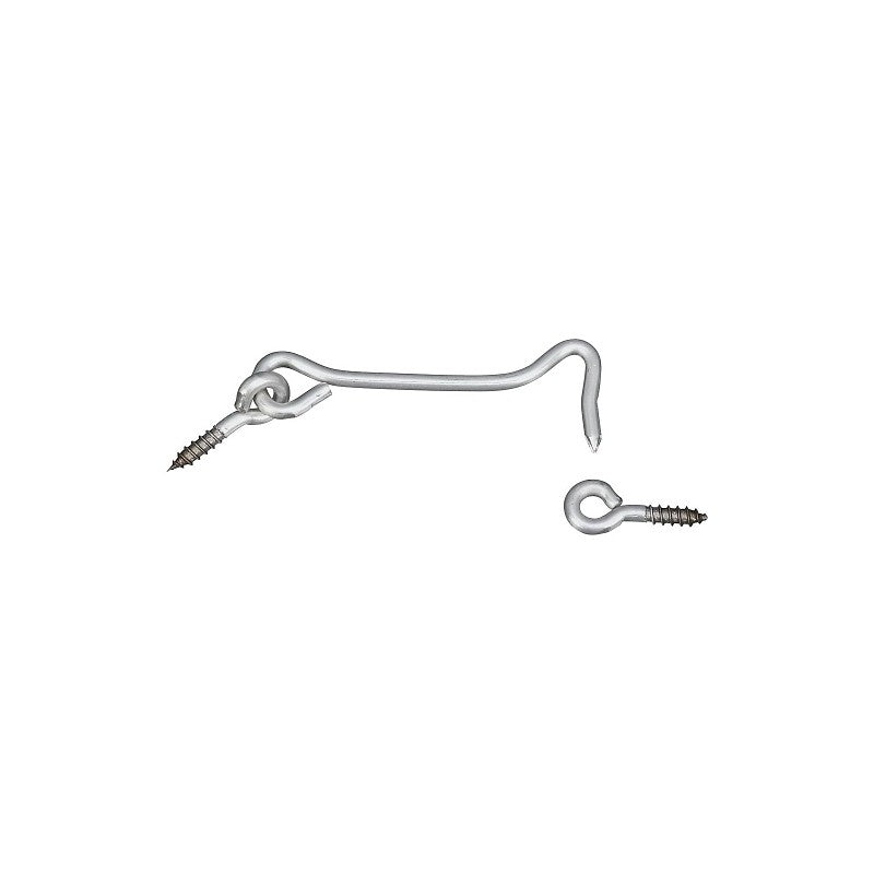 National Hardware V2003 Series N348-417 Hook and Eye, 4 in L Dimensions, Stainless Steel, 1/PK