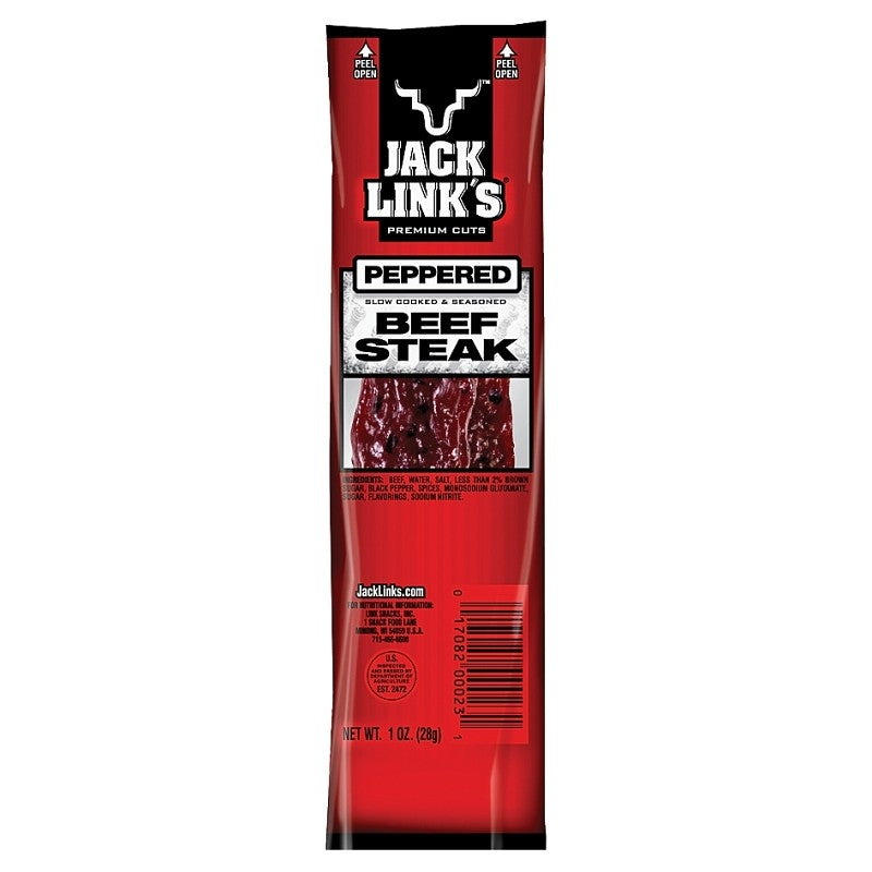 Jack Link's 02028 Snack, Pepper, 1 oz, Bag (Pack of 12)