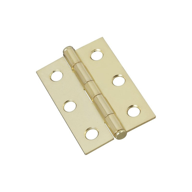 National Hardware V529 Series N146-753 Cabinet Hinge, Brass, 1.68 in W