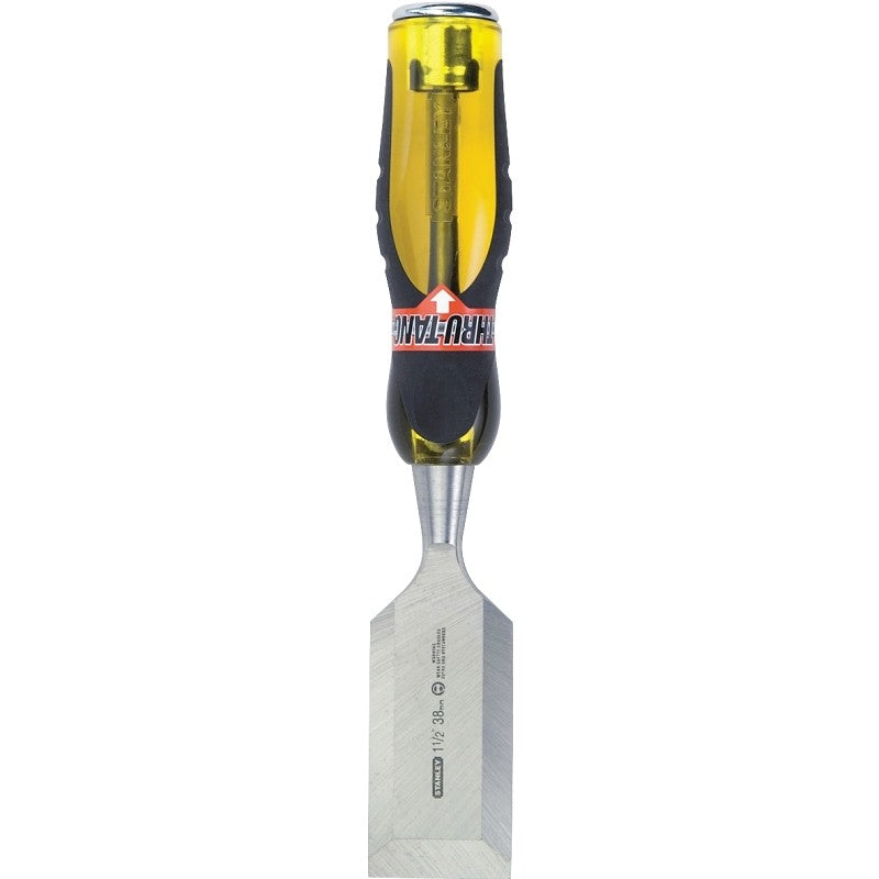 STANLEY 16-980 Chisel, 1-1/2 in Tip, 9 in OAL, Carbon Steel Blade, Ergonomic Handle