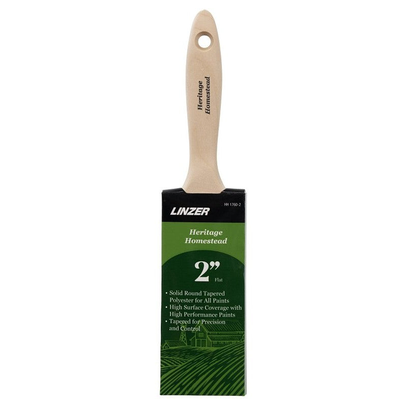 Linzer Pro Maxx 1760-2 Varnish/Wall Brush, 2 in W, 2-1/2 in L Bristle, Polyester Bristle