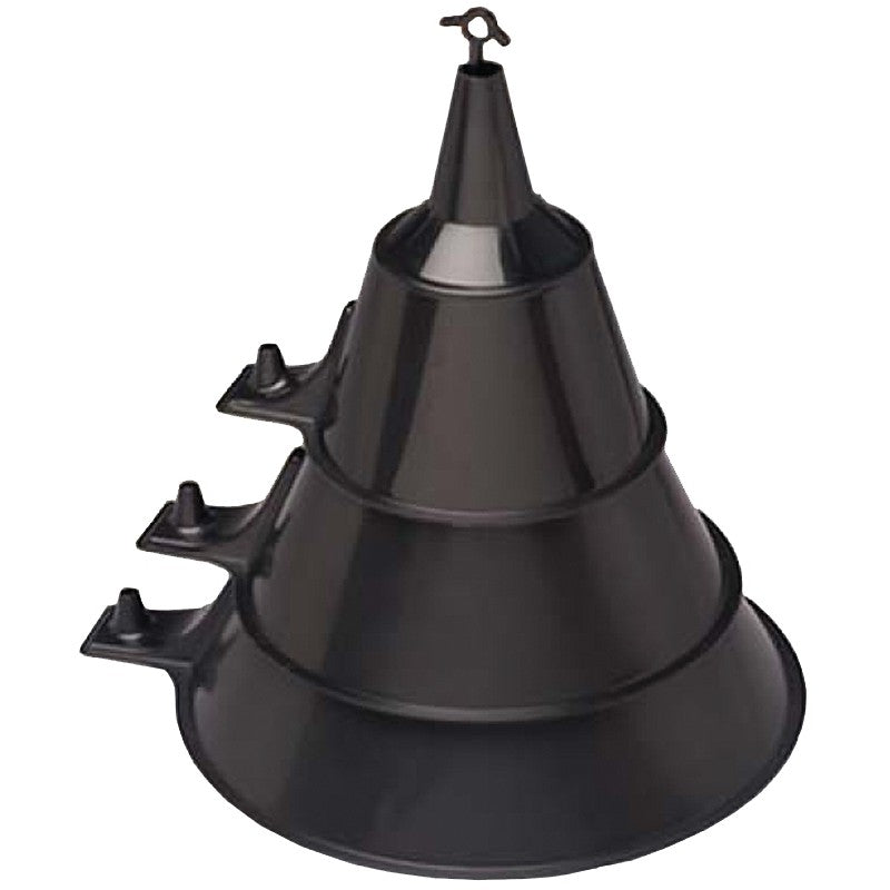 Scepter 03590 Funnel Set, HDPE, Black