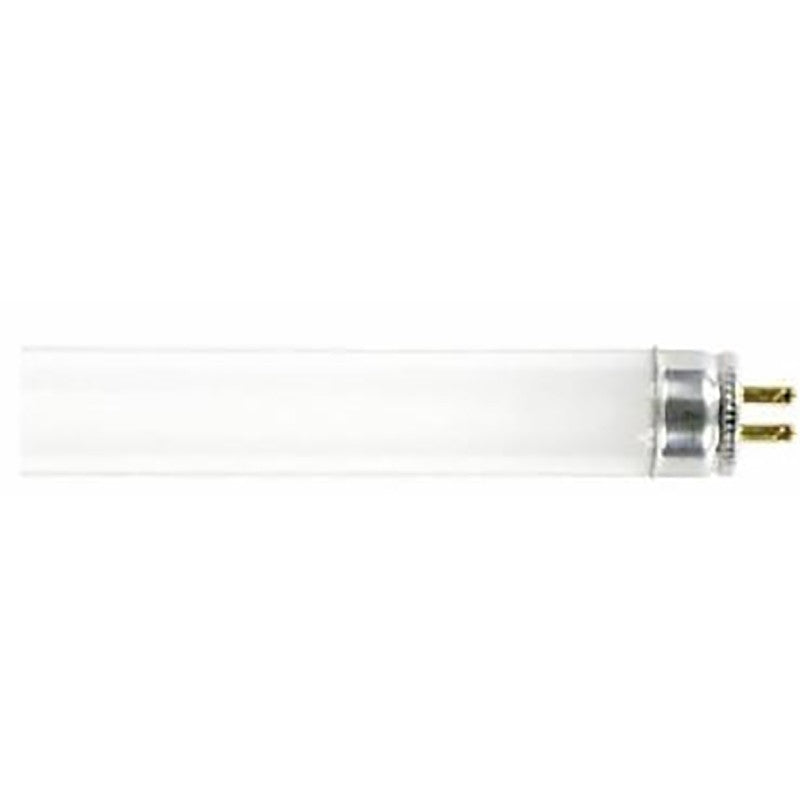 GE 15986 Light Bulb, 6 W, T5 Lamp, G5 Miniature Bi-Pin Lamp Base, 295 Lumens, 4100 K Color Temp, Cool White Light