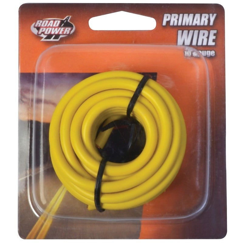 Road Power 55672233/10-1-14 Electrical Wire, 10 AWG Wire, 25/60 VAC/VDC, Copper Conductor, Yellow Sheath, 7 ft L
