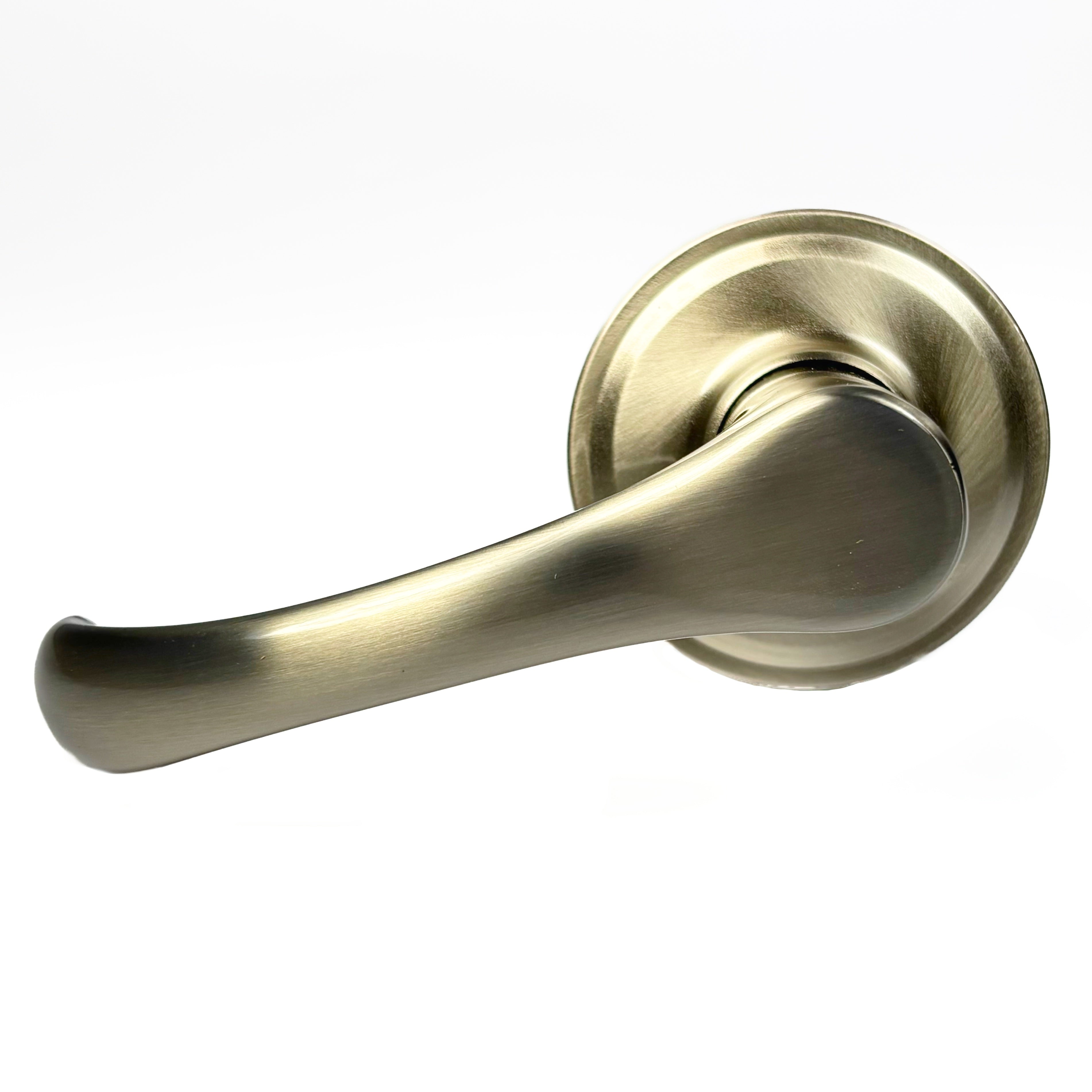 Hall and Closet Passage Leverset Satin Nickel Aspen Matches Dorian