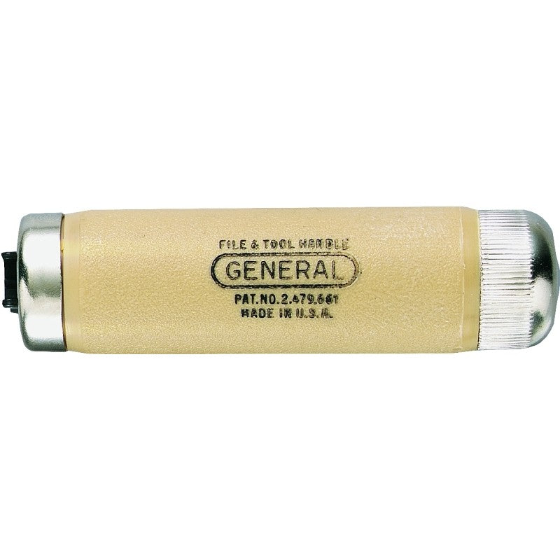 General 890 File and Tool Handle, 1-1/16 in Dia, 4-1/8 in L, Steel